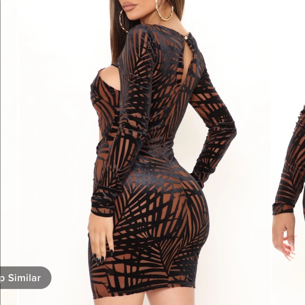 Long sleeve mini dress